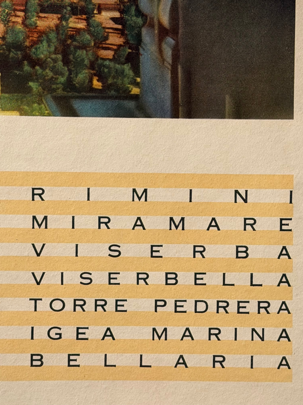 Manifesto pubblicitario originale - Riviera di Rimini ENIT