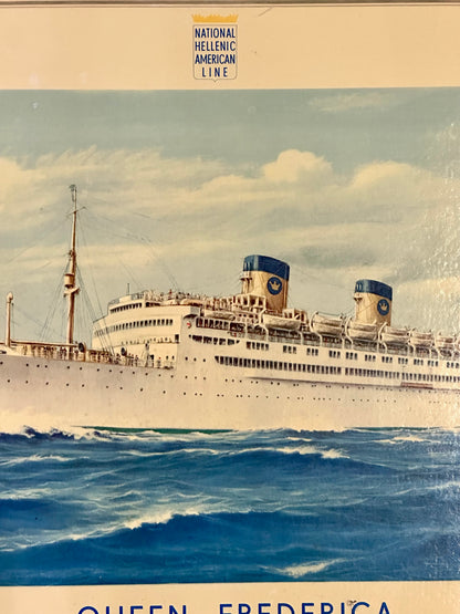 Cartonato pubblicitario - National Helletic American Line