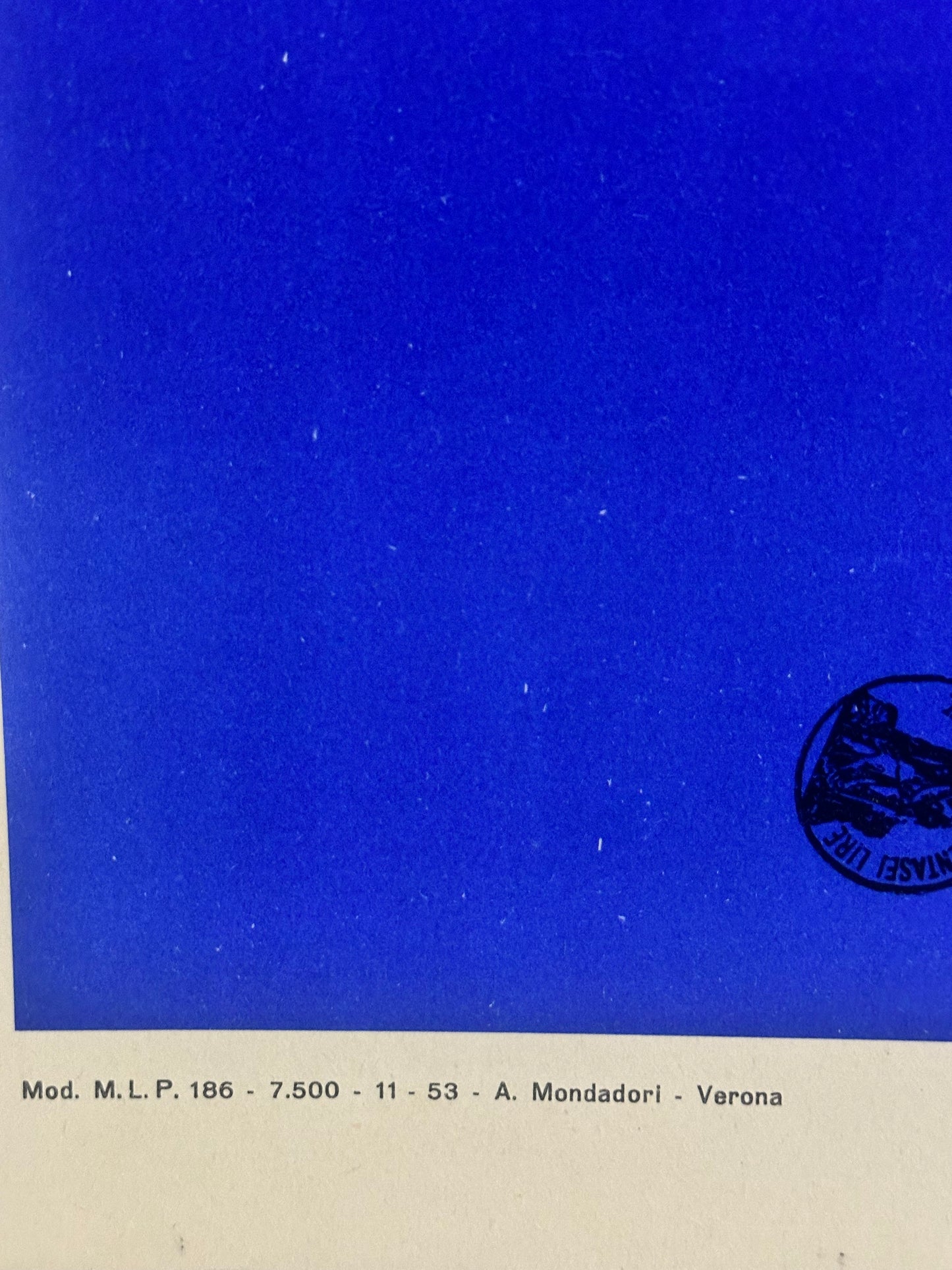 Manifesto pubblicitario originale - Calinda Miralanza