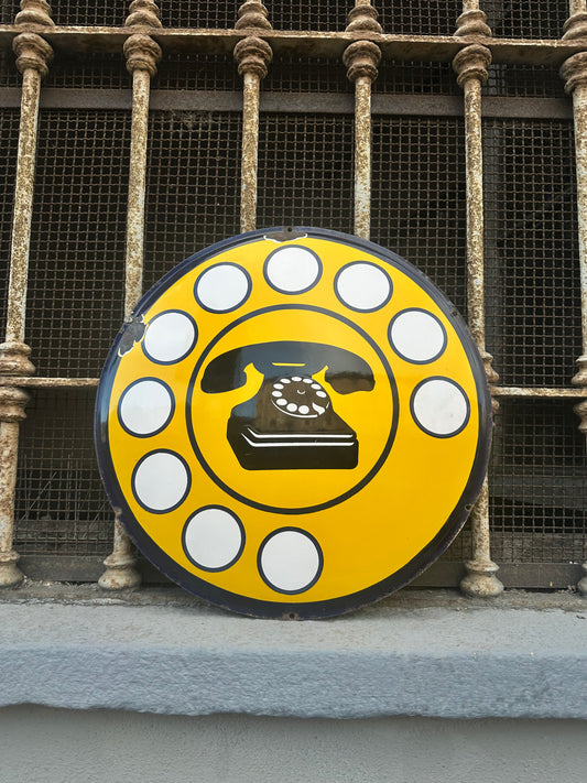 Insegna smaltata - Telefonica