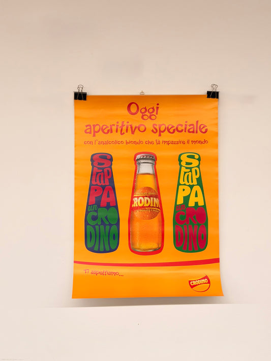 Manifesto pubblicitario originale - Crodino Aperitivo Speciale