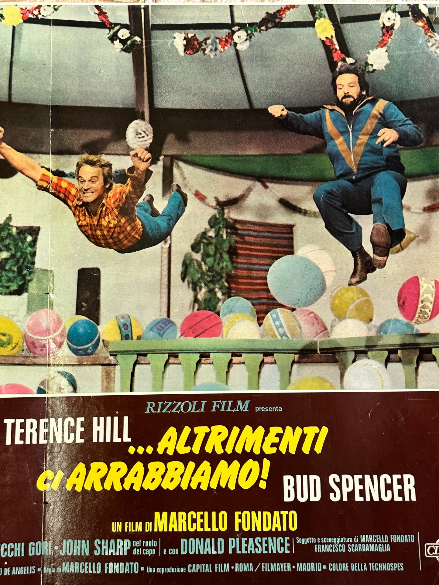 Fotobusta originale di cinema - altrimenti ci arrabbiamo! - Bud Spencer