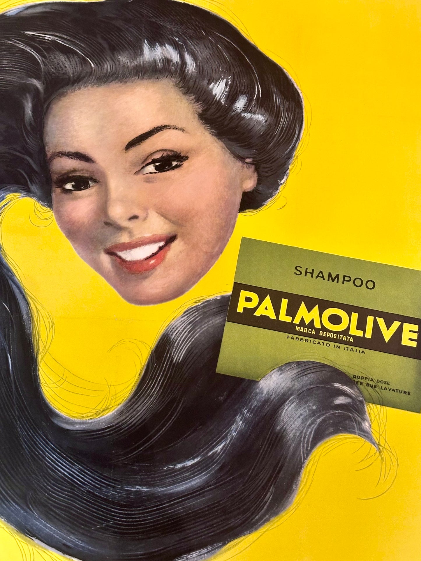 Manifesto pubblicitario originale - Shampoo Palmolive