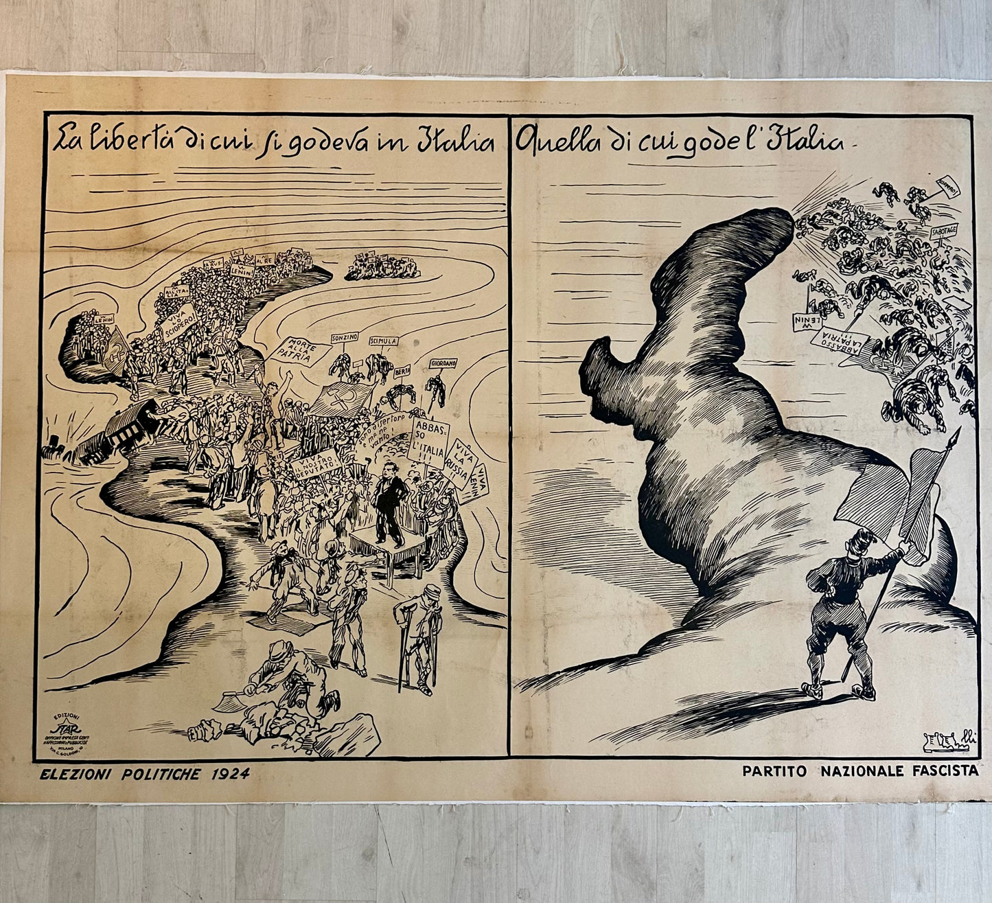 Manifesto politico originale - Partito Nazionale Fascista