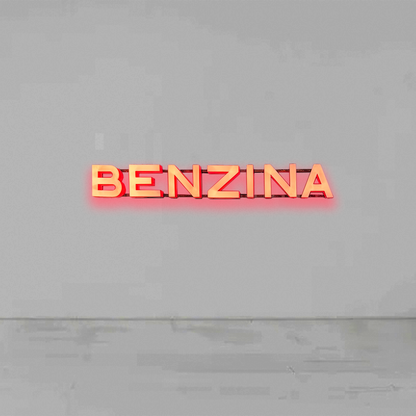 Insegna luminosa Benzina