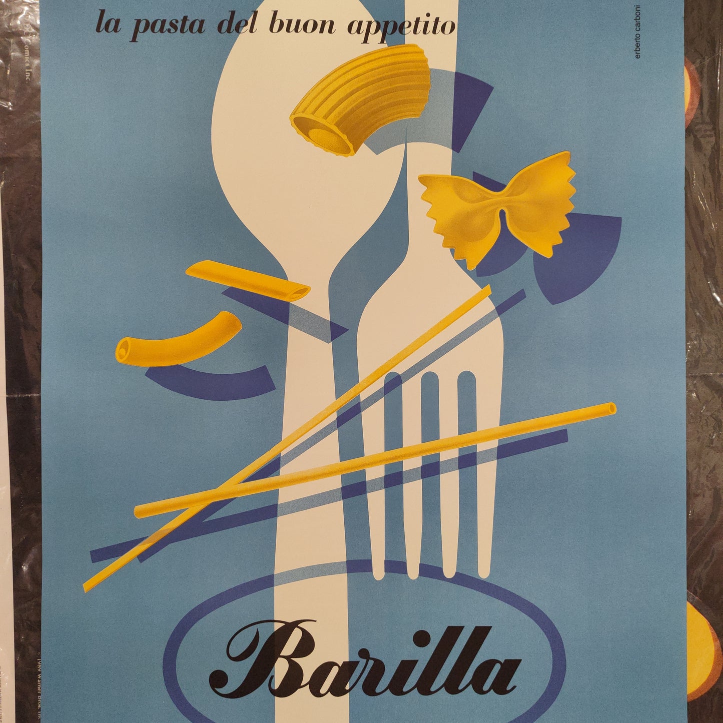 Manifesto originale pubblicitario - Pasta Barilla