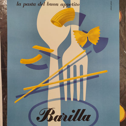 Manifesto originale pubblicitario - Pasta Barilla