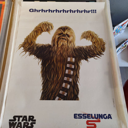 Manifesto originale pubblicitario - Esselunga, Star Wars