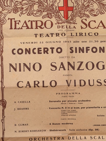 Locandina originale Teatro la Scala Milano