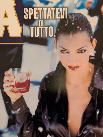 Manifesto pubblicitario originale - Campari Aspettatevi di Tutto