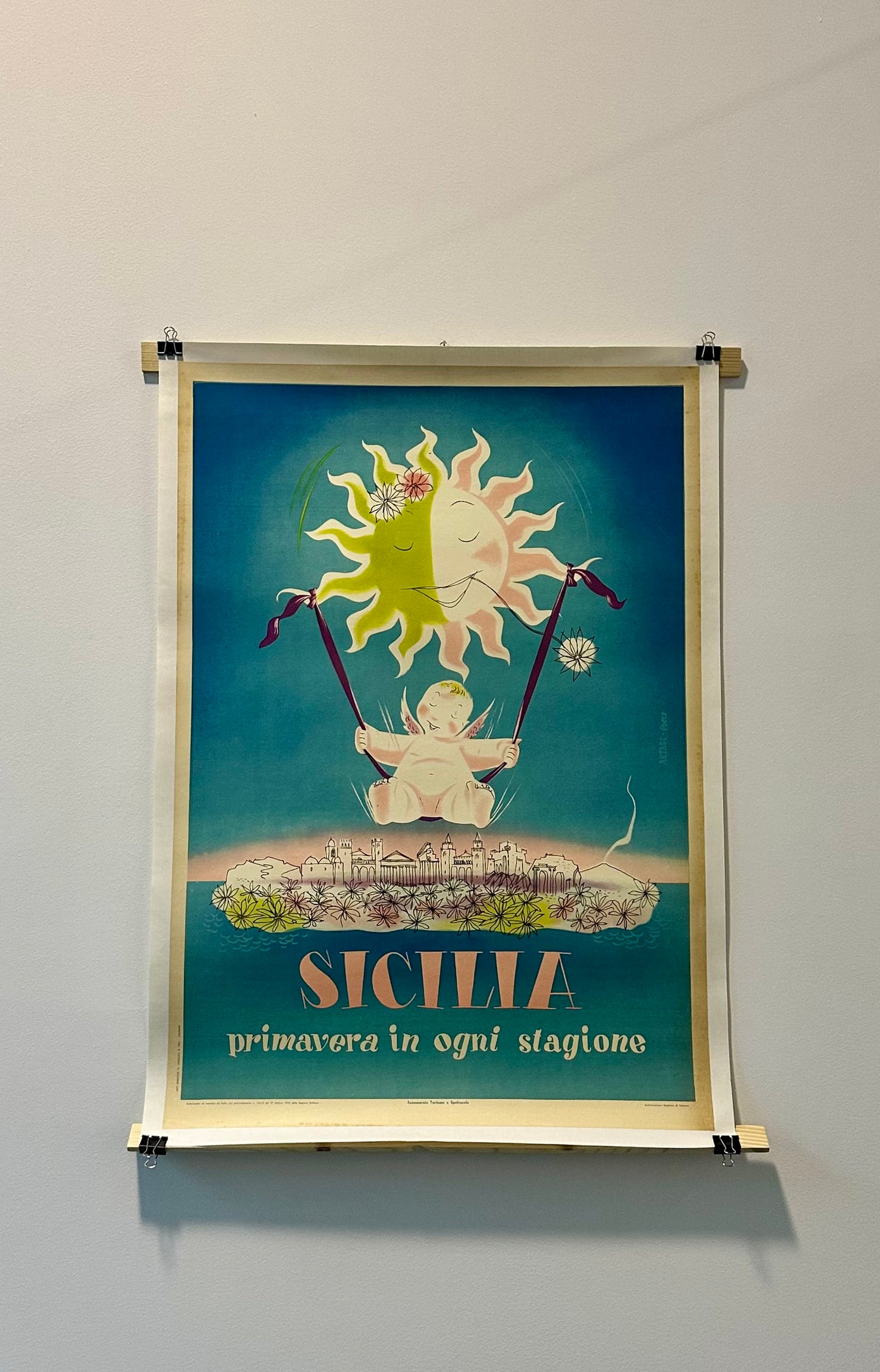 Manifesto pubblicitario originale Sicilia