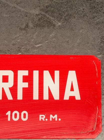 Vetrofania originale Benzina Superfina