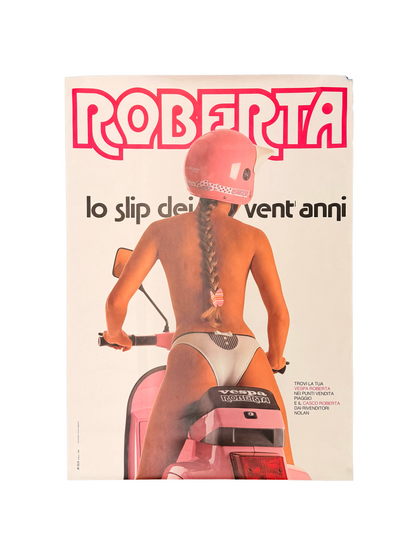 Manifesto pubblicitario originale - Vespa Roberta