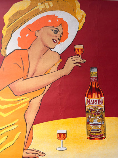 Manifesto pubblicitario originale - Martini Rossi Torino