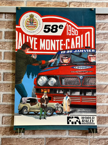 Manifesto pubblicitario originale - Rallye Monte Carlo