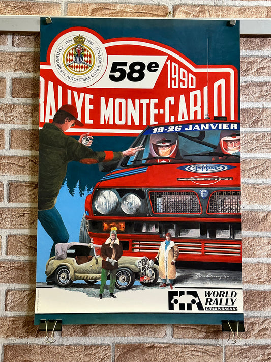 Manifesto pubblicitario originale - Rallye Monte Carlo