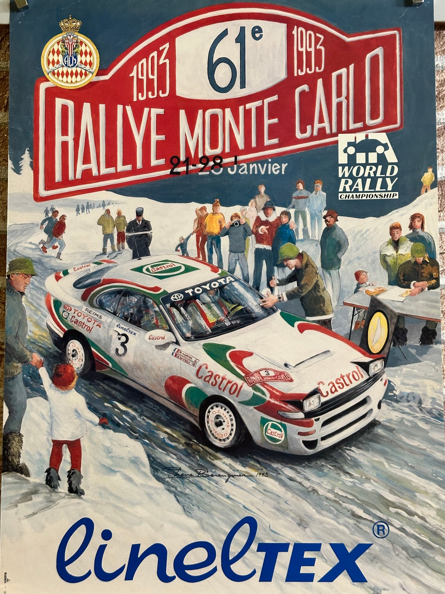 Manifesto pubblicitario originale - Rallye Monte Carlo