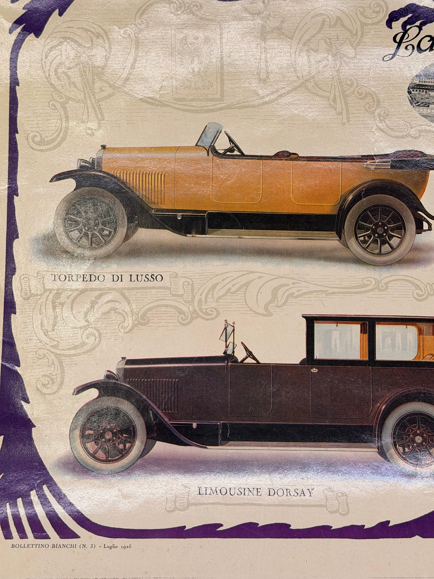 Manifesto pubblicitario originale - Bianchi Milano