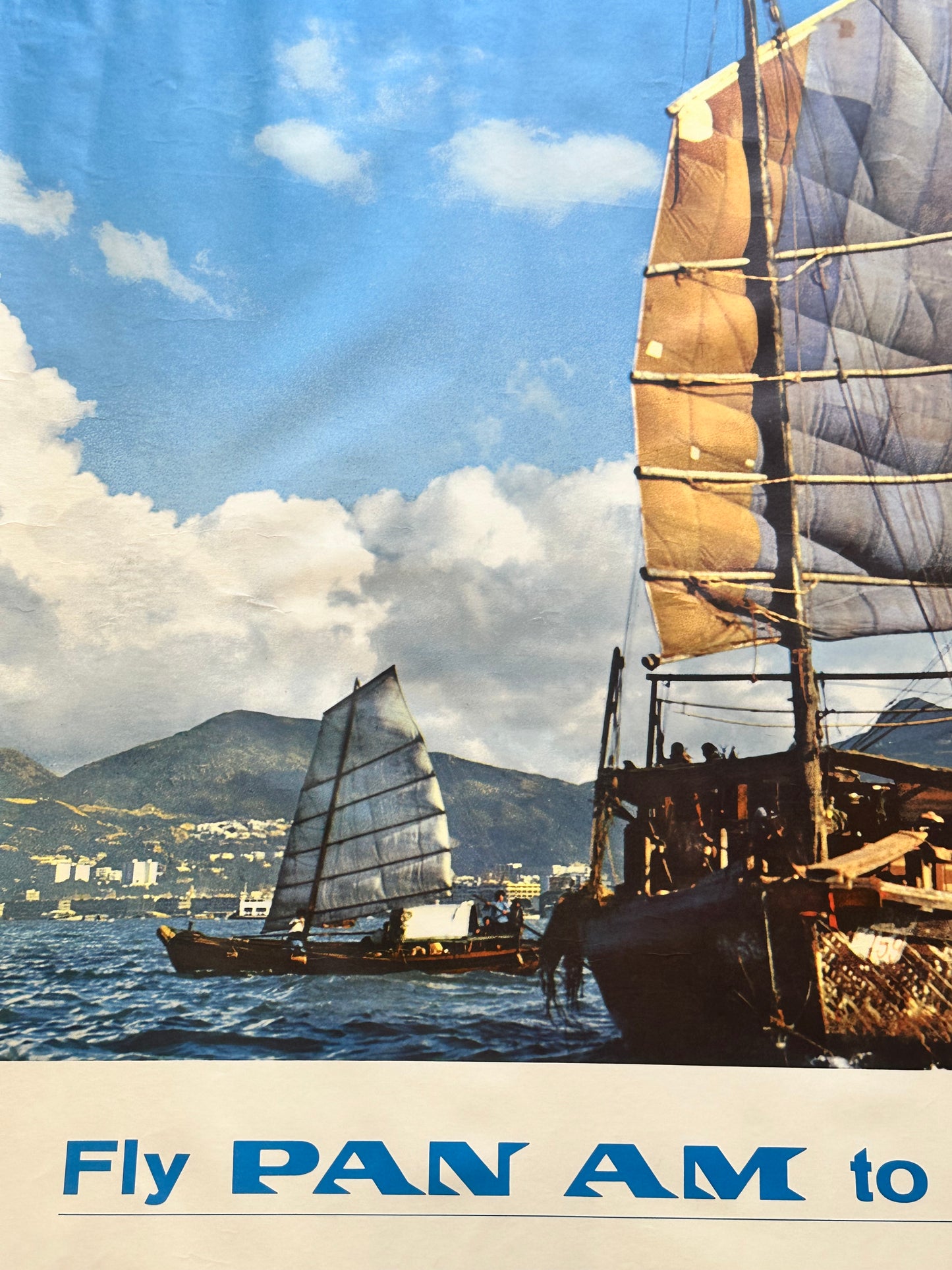 Manifesto pubblicitario originale - Pan American Hong Kong
