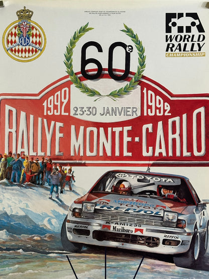 Manifesto pubblicitario originale - Rallye Monte Carlo