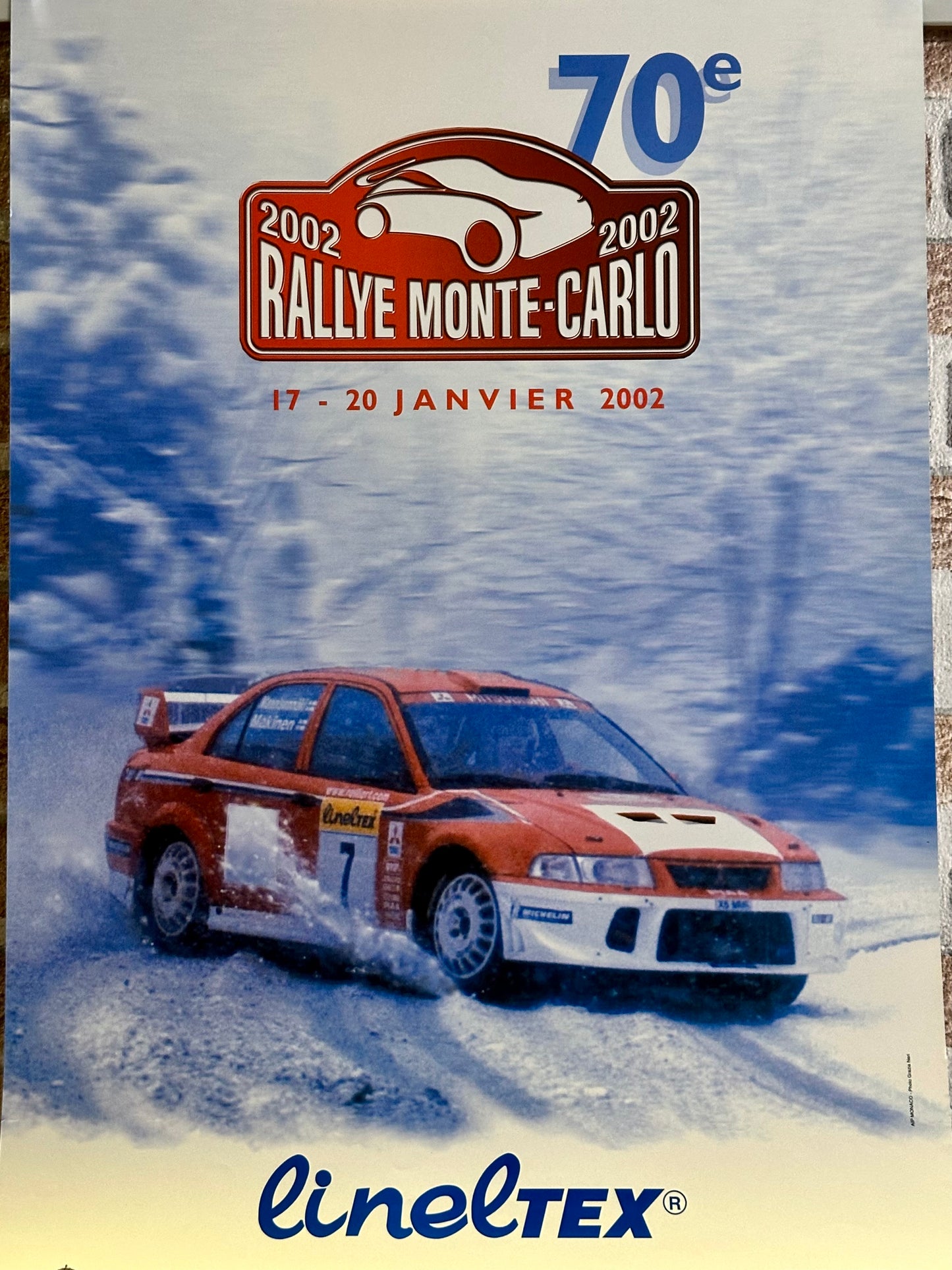 Manifesto pubblicitario originale - Rallye Monte Carlo