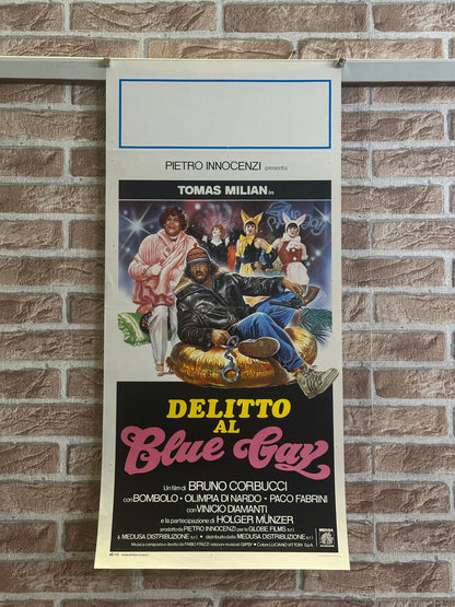 Locandina di cinema - Delitto al Blue Gay Tomas Milian