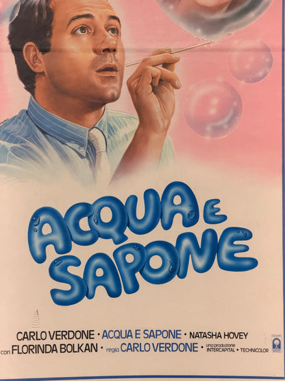Locandina di cinema - Acqua e Sapone