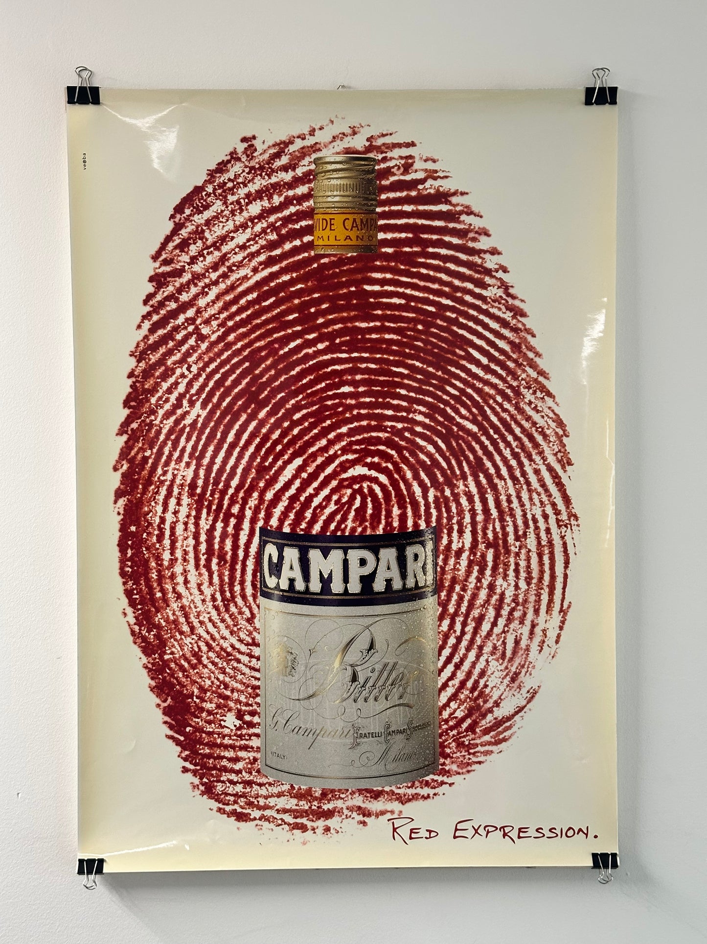 Manifesto pubblicitario originale - Campari Red Expression