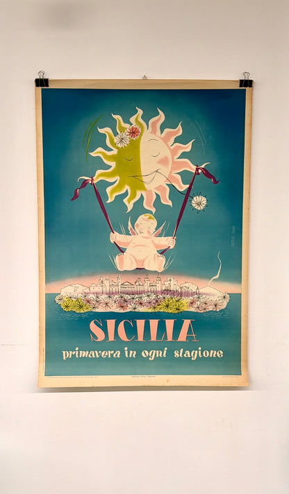 Manifesto pubblicitario originale - Sicilia