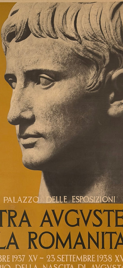 Manifesto pubblicitario originale - Mostra Augustea della Romanità