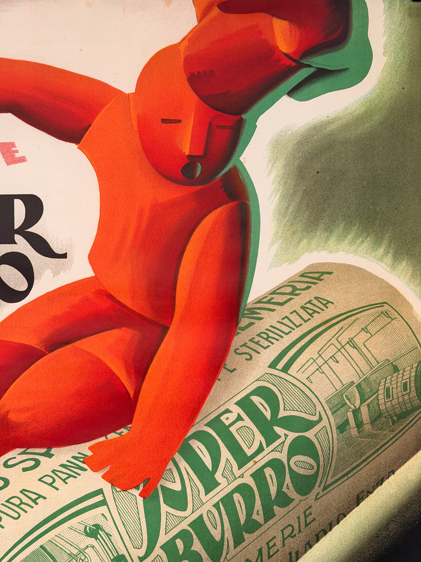 Manifesto pubblicitario originale - Burro Zatti