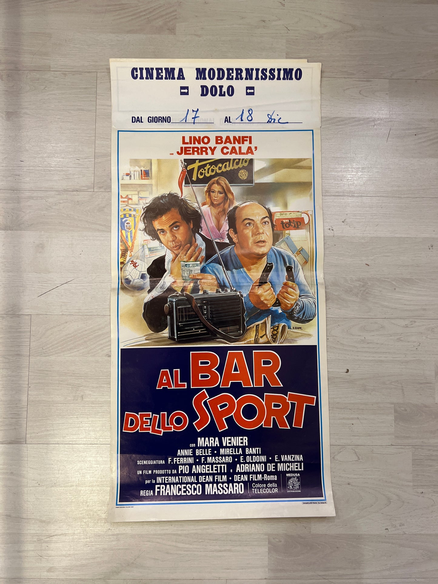 Locandina originale di cinema - Al bar dello sport