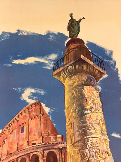 Manifesto pubblicitario originale - Roma ENIT