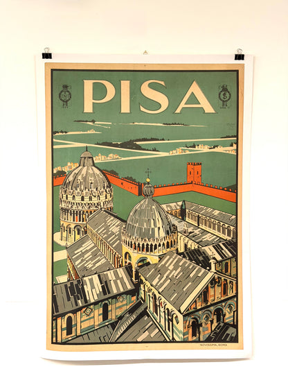 Manifesto pubblicitario originale - Pisa ENIT