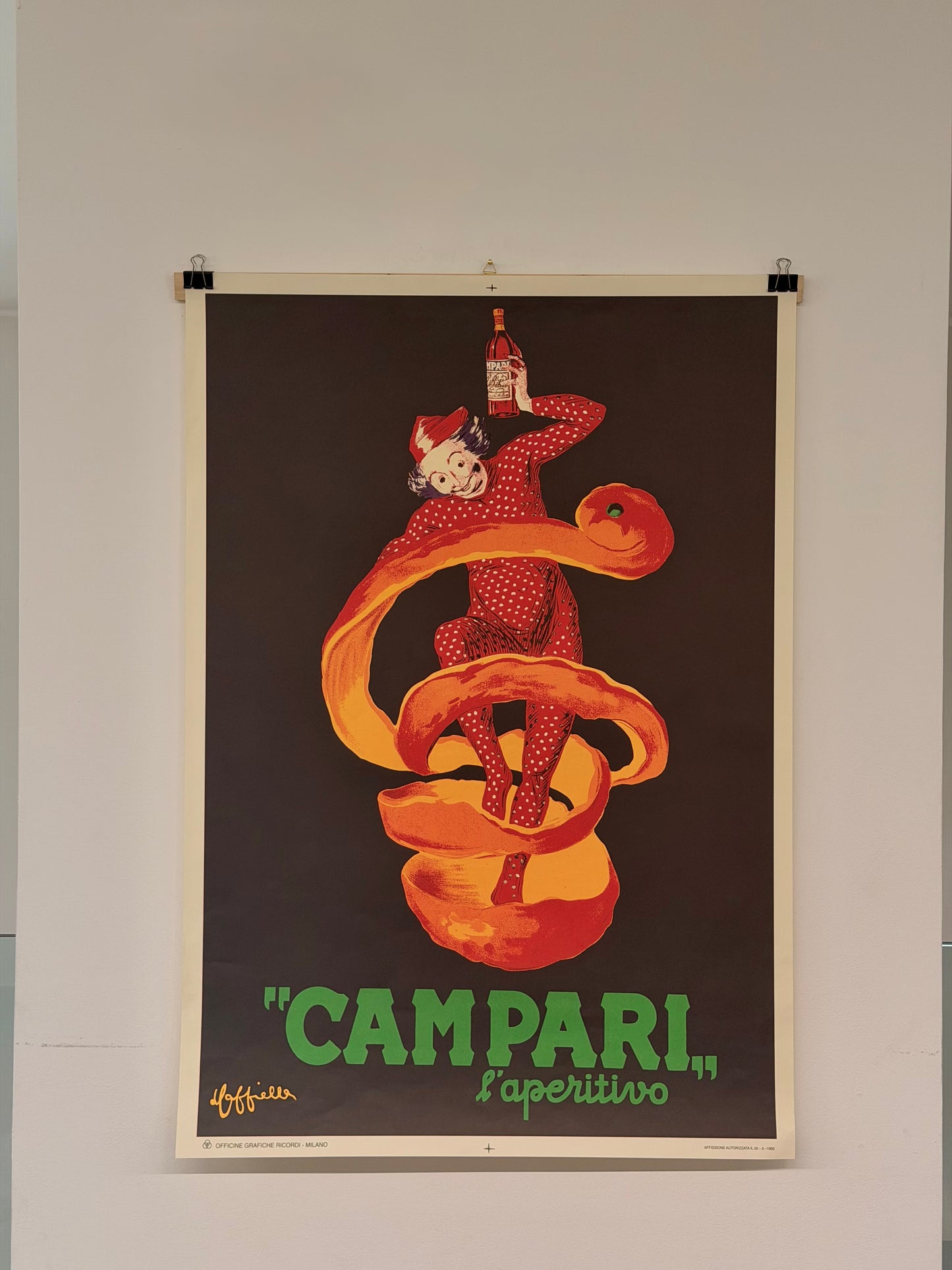 Manifesto decorativo pubblicitario - Campari l'aperitivo - Spiritello