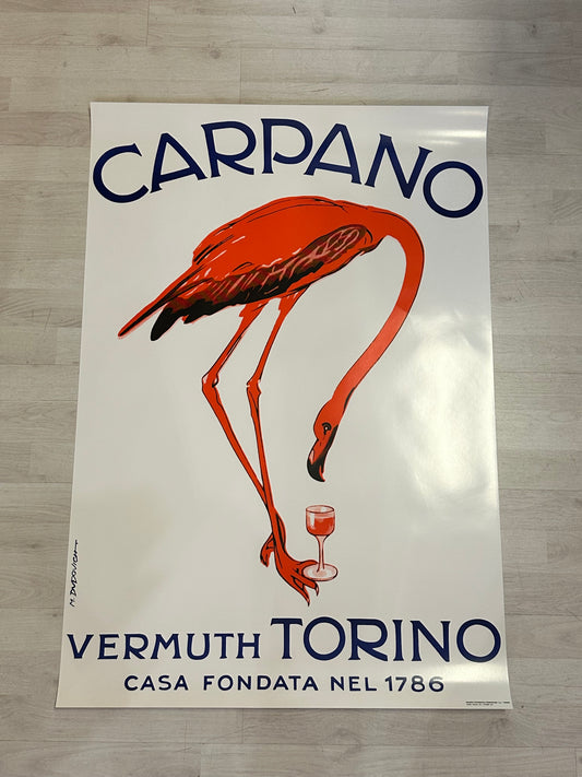 Manifesto originale pubblicitario - Carpano - Vermouth Torino