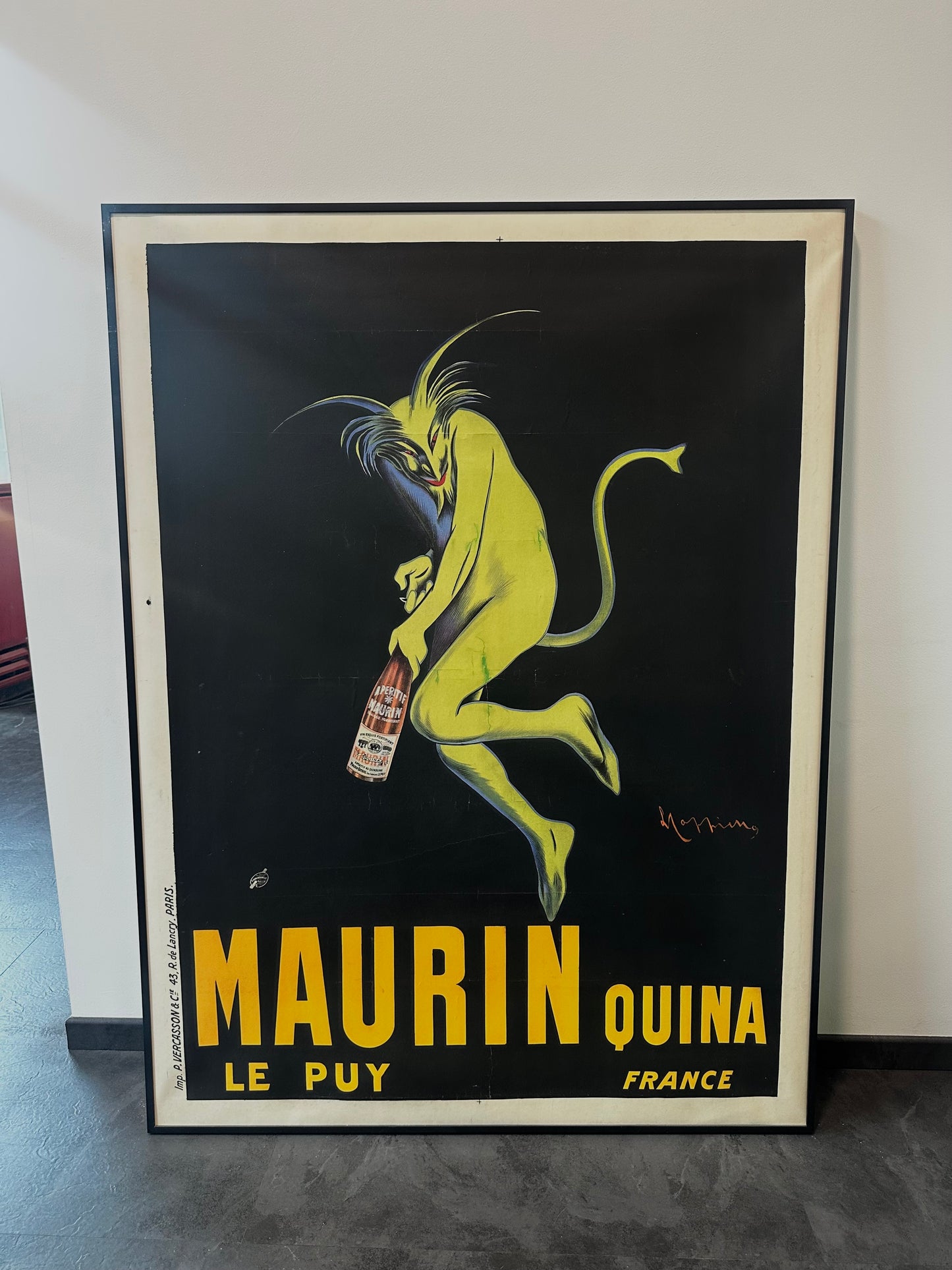 Manifesto pubblicitario originale - Maurin Quina