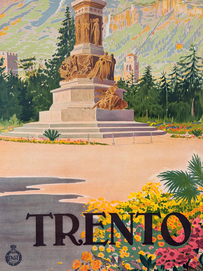 Manifesto pubblicitario originale - Trento ENIT
