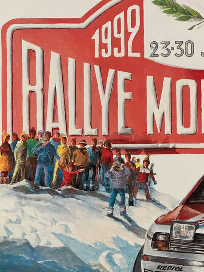 Manifesto pubblicitario originale - Rallye Monte Carlo