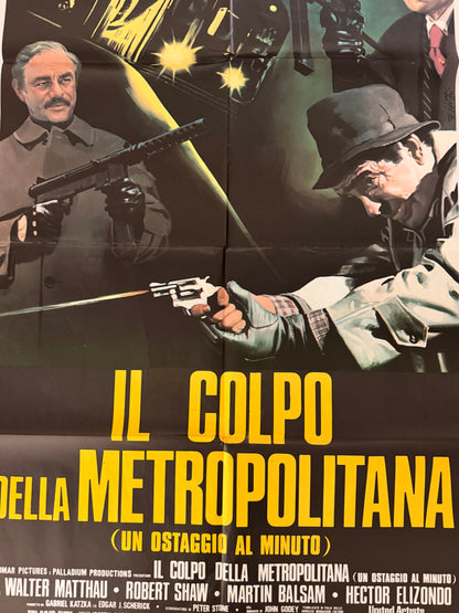 Manifesto originale di cinema - Il colpo della Metropolitana