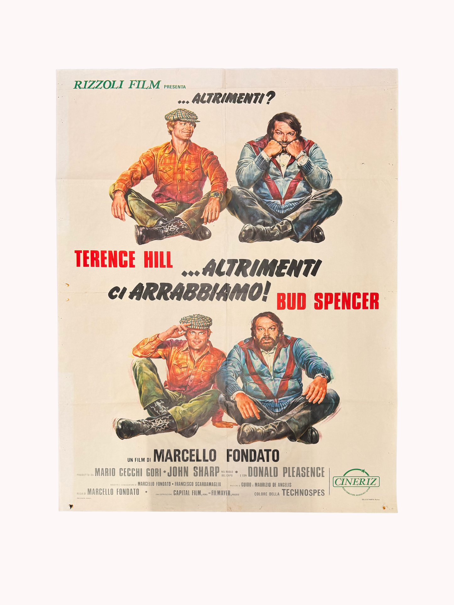 Manifesto di cinema - Altrimenti ci Arrabbiamo - Bud Spencer - Terence Hill