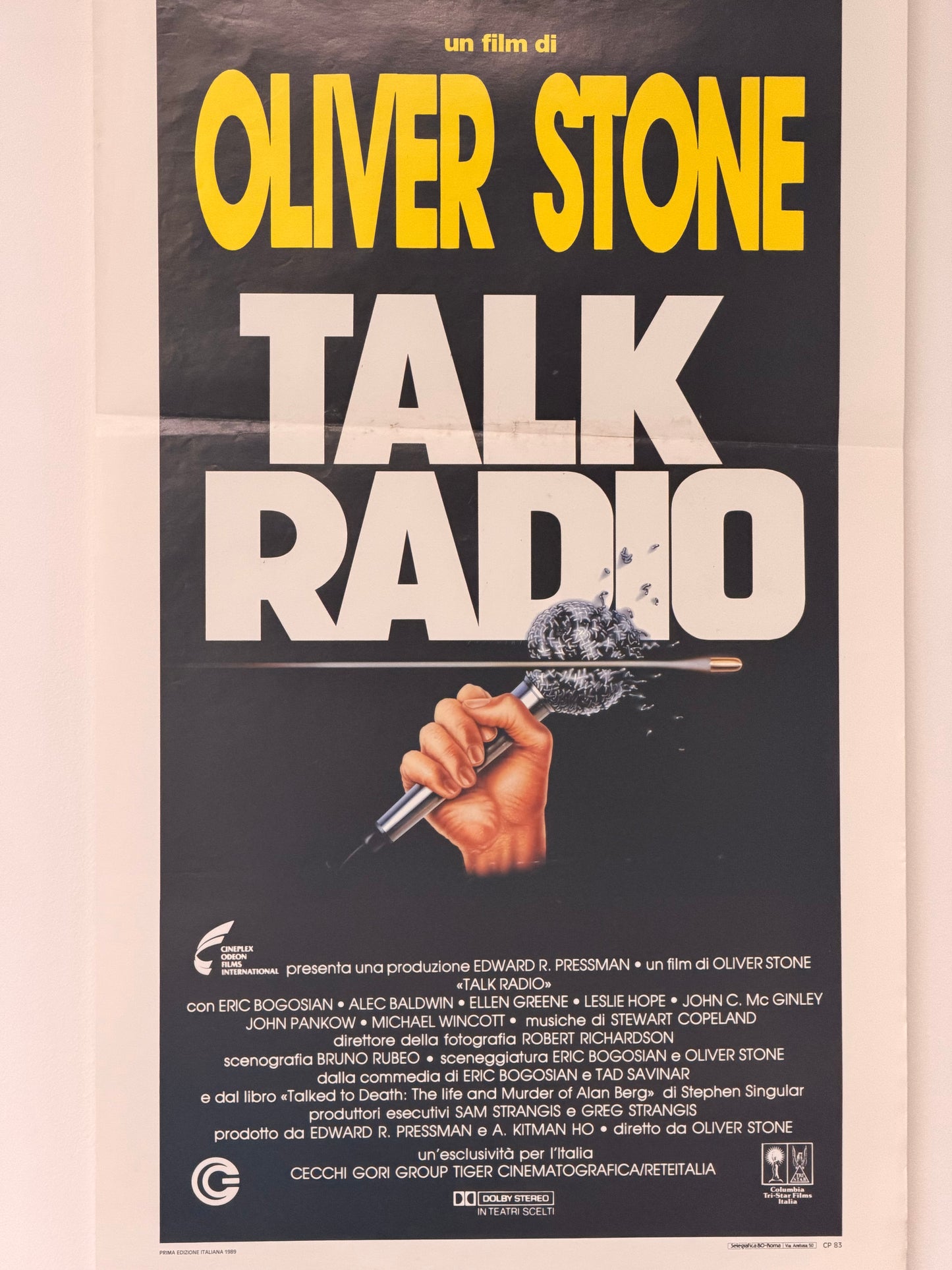 Locandina di cinema - Talk Radio (Oliver Stone)