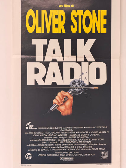 Locandina di cinema - Talk Radio (Oliver Stone)