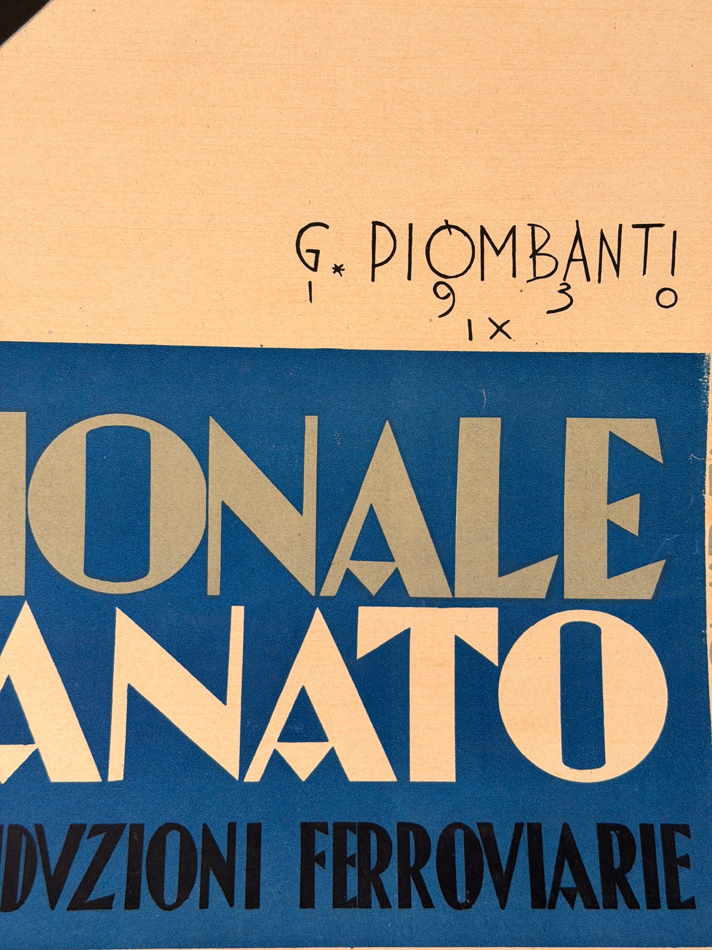 Manifesto pubblicitario originale - Fiera Nazionale Dell’Artigianato Firenze