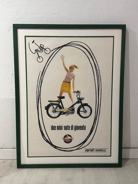 Manifesto pubblicitario originale - Biciclette Garelli