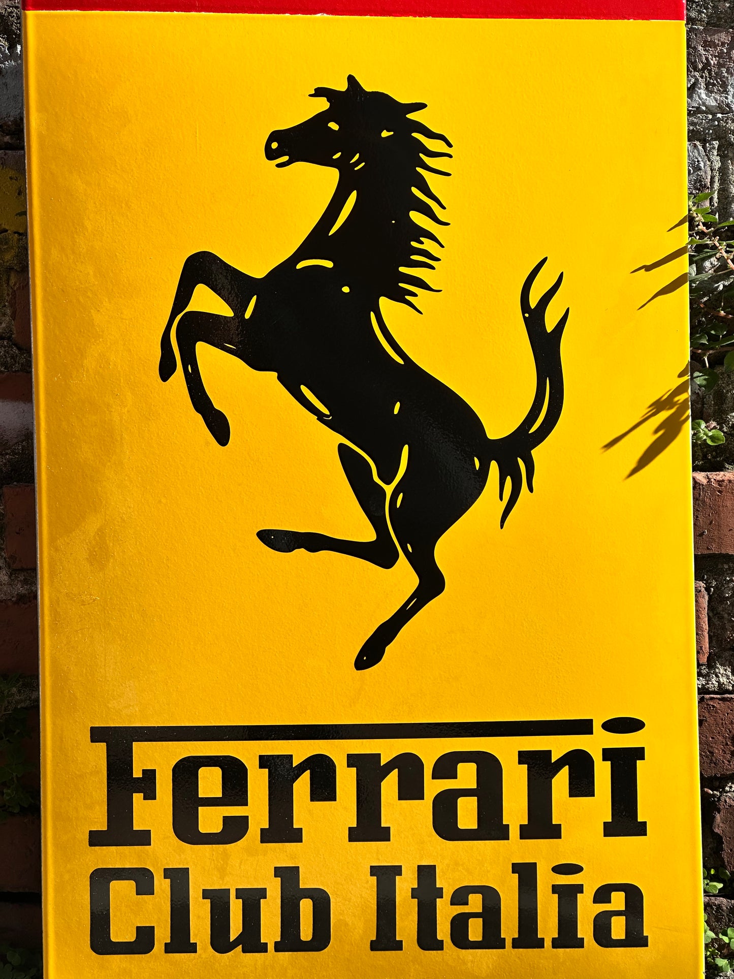 Targa smaltata originale - Ferrari Club Italia