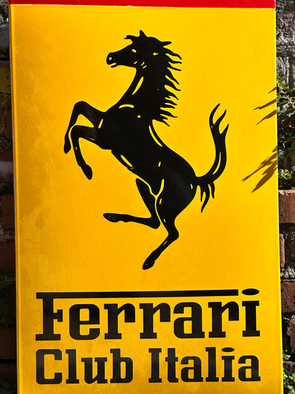 Targa smaltata originale - Ferrari Club Italia