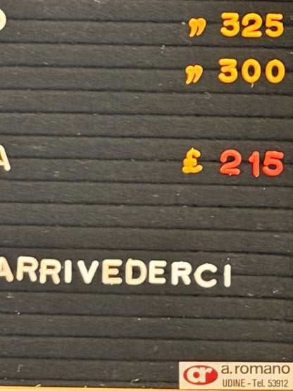 Listino prezzi - Salumeria