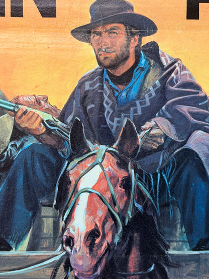 Locandina di cinema - Per qualche dollaro in più - Clint Eastwood