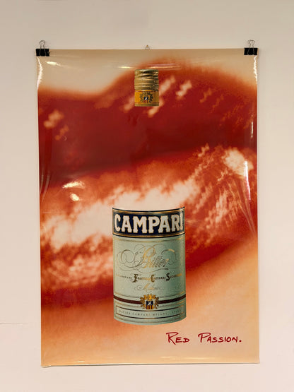 Manifesto pubblicitario originale - Campari Red Passion